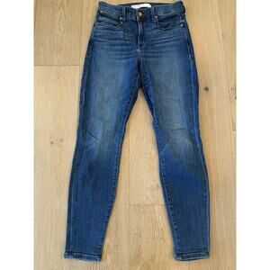 AYR Women The Chiller High Rise Skinny Jeans 28 Blue Dark Wash Denim Ankle